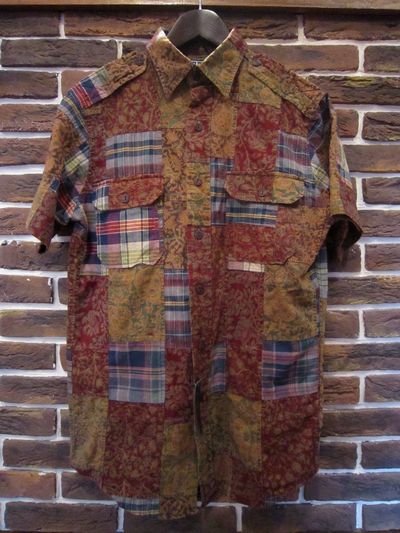 POLO BY RALPH LAUREN(t[)S/S PATCHWORK SHIRTS(pb`[NVc)