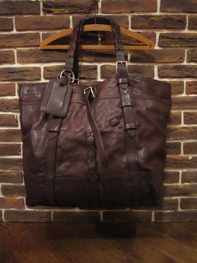 POLO BY RALPH LAUREN(| t[)LEATHER TOTE BAG(U[g[gobN)