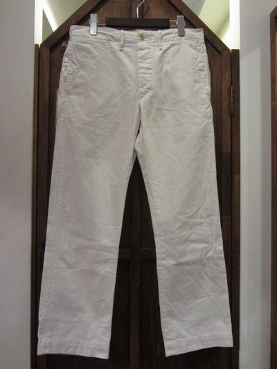 RRL(_uA[G)OFFICERS CHINO TROUSER@WHITE(ItBT[Y`mgEU[zCg)