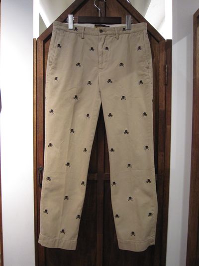 RUGBY(Or[)  MONOGRAM SKULL CHINO PANTS