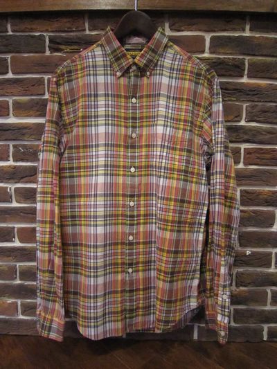 RUGBY(Or[)  L/S MADRAS CHECK SHIRTS