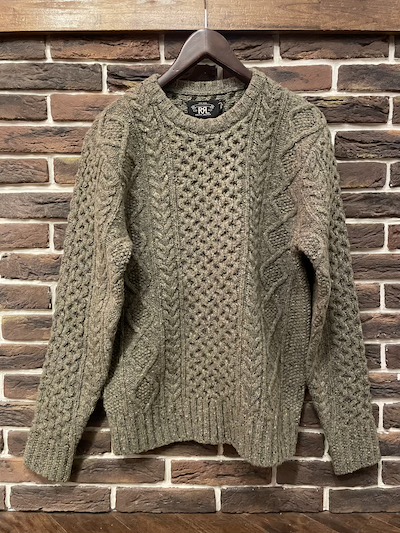 RRL (_uA[G)DONEGAL WOOL CABLE SWEATER(P[uZ[^[)