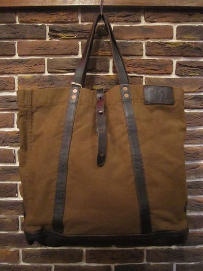 RRL (_uA[G)CANVAS~LEATHER TOTE BAGhMADE IN ITALYh(LoX~U[g[gobOhMADE IN ITALYhj