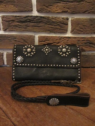 RRL Leather Studs Long Wallet
