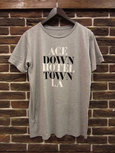 ACE HOTEL”DOWN TOWN LA”TEE MADE IN USA