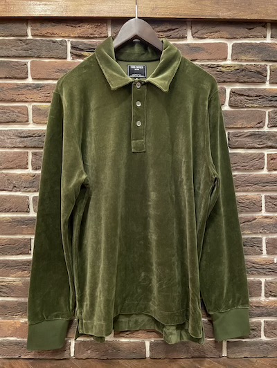 CHURCH'S(チャーチ)TODD SNYDER VELOUR LONG SLEEVE KNIT SHIRTS”OLIVE”