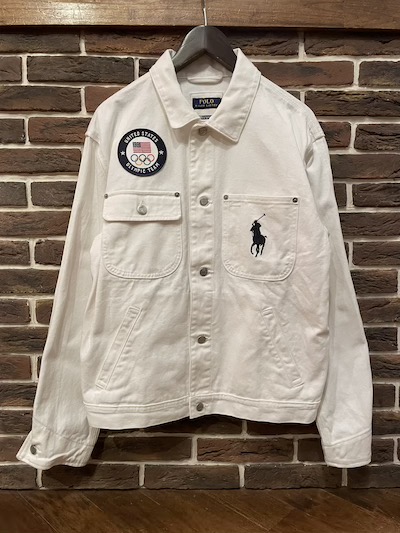 POLO RALPH LAUREN(ラルフローレン)”LIMITED EDITION” TOKYO 2020 TEAM USA WHITE DENIM JACKETOPENING CEREMONY