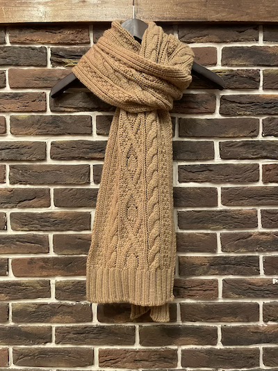 POLO RALPH LAUREN(ラルフローレン)100%CASHMERE CABLE SCARF”MADE IN ITALY”