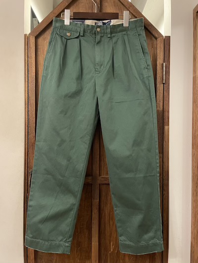 POLO RALPH LAUREN(ラルフローレン)THE WITHMAN CHINO RELAXED FIT ” GREEN” (クロップドチノパンツ)