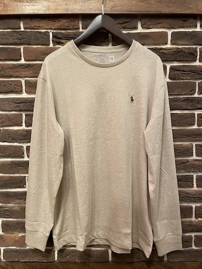 POLO RALPH LAUREN(ラルフローレン)L/S TSHIRTS CLASSIC FIT”BROWN HEATHER