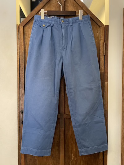 POLO RALPH LAUREN(ラルフローレン)THE WITHMAN CHINO RELAXED FIT ” BLUE”(クロップドチノパンツ)