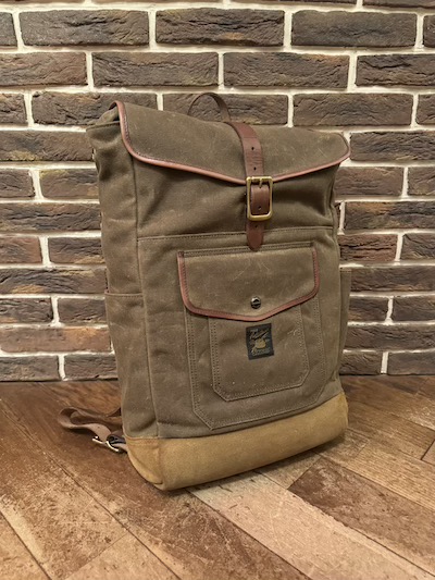POLO RALPH LAUREN(t[)WAXED CANVAS~LEATHER BAG PACK