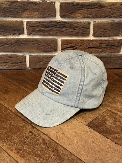 POLO RALPH LAUREN(�����t���[����)FLAG CHAMBRAY CAP(�t���b�O�V�����u���[�L���b�v)