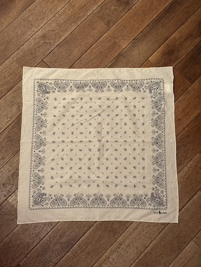 POLO RALPH LAUREN(ラルフローレン)PAISLEY BANDANA CREAM