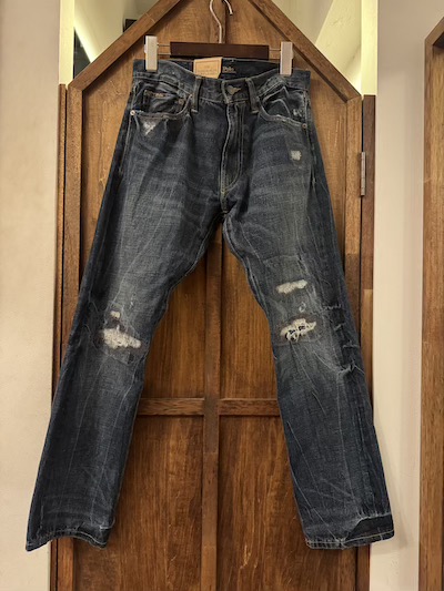 POLO RALPH LAUREN(�����t���[����)ARICK DENIM PANTS �hPAINT�h(�X�����X�g���[�g�y�C���g�f�j���p���c)