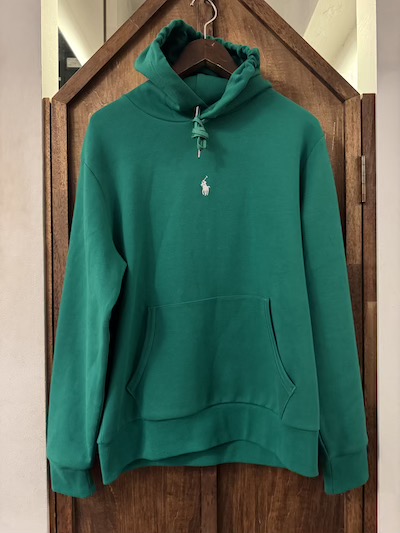 POLO RALPH LAUREN(�����t���[����)LOGO HOODIE �hGREEN�h(�X�E�F�b�g�p�[�J�[)