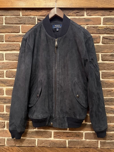POLO RALPH LAUREN(�����t���[����)GOAT SUEDE LEATHER FLIGHT JACKET