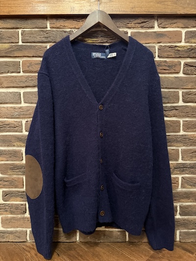 POLO RALPH LAUREN(�����t���[����)WOOL BLEND CARDIGAN�hNAVY�h