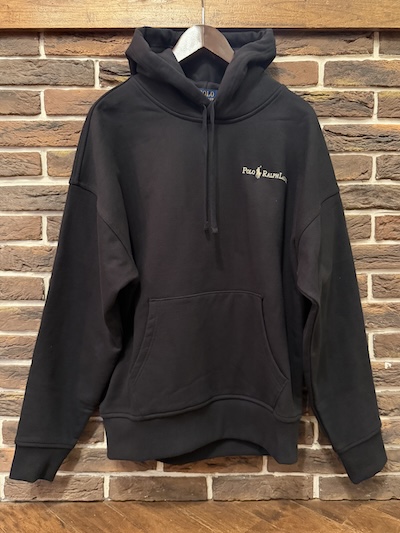 POLO RALPH LAUREN LOGO EMBROIDERED HEAVYWEIGHT FLEECE HOODIE(���S�G���u���C�_�[�h�w�r�[�E�F�C�g�t���[�X�t�[�f�B�[)