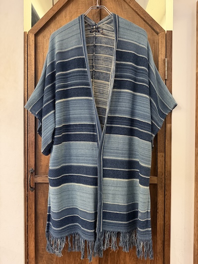 POLO RALPH LAUREN INDIGO STRIPE RUANA