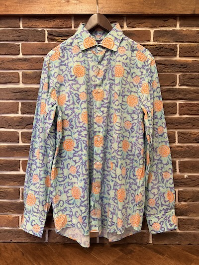 RALPH LAUREN PURPLE LABEL(�����t���[���� �p�[�v�����[�x��) FLORAL SHIRTS(�t���[�����V���c)