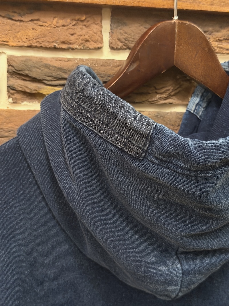 POLO RALPH LAUREN Indigo cotton Patchwork Hoodie POLO RALPH LAUREN インディゴコットンパッチワークパーカー（画像12）
