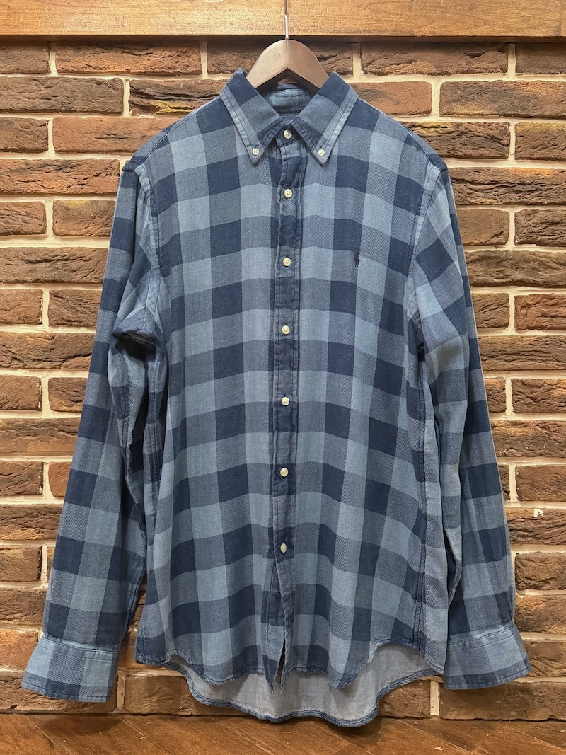 POLO RALPH LAUREN INDIGO DOUBLEFACE WORK SHIRTS POLO RALPH LAUREN ダブルフェイスワークシャツ