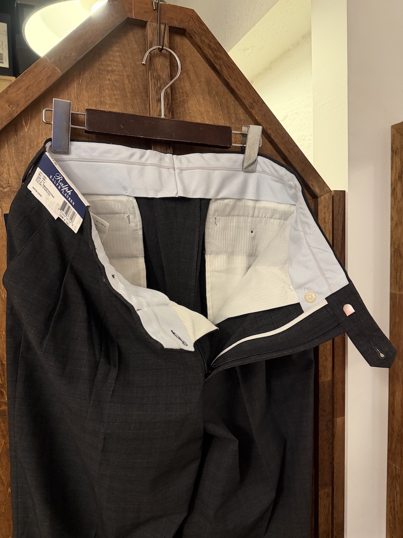 RALPH LAUREN 2TAC　PLAID SLACKS RALPH LAUREN ツータックチェックスラックス（画像7）