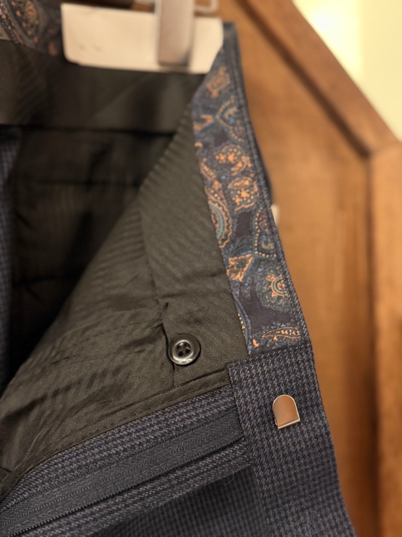 LAUREN RALPH LAUREN NAVY HOUNDS STOOTH TROUSER LAUREN RALPH LAUREN 千鳥格子柄スラックス（画像6）