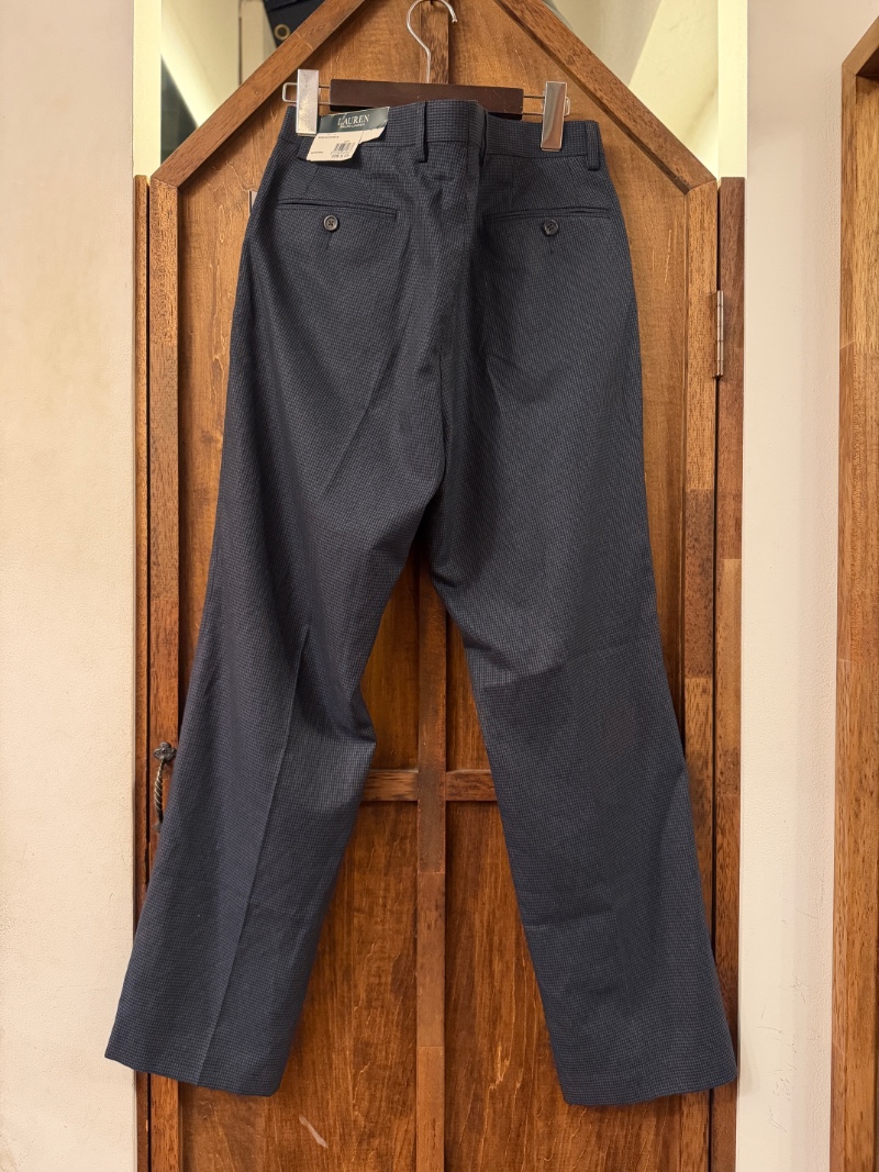 LAUREN RALPH LAUREN NAVY HOUNDS STOOTH TROUSER LAUREN RALPH LAUREN 千鳥格子柄スラックス（画像7）