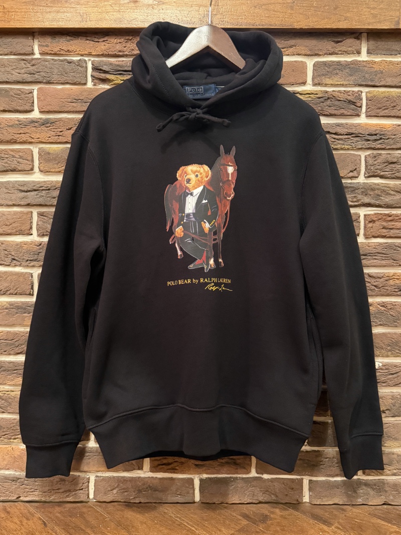 POLO RALPH LAUREN ”BLACK”POLO BEAR HOODIE POLO RALPH LAUREN ブラックポロベアーパーカー