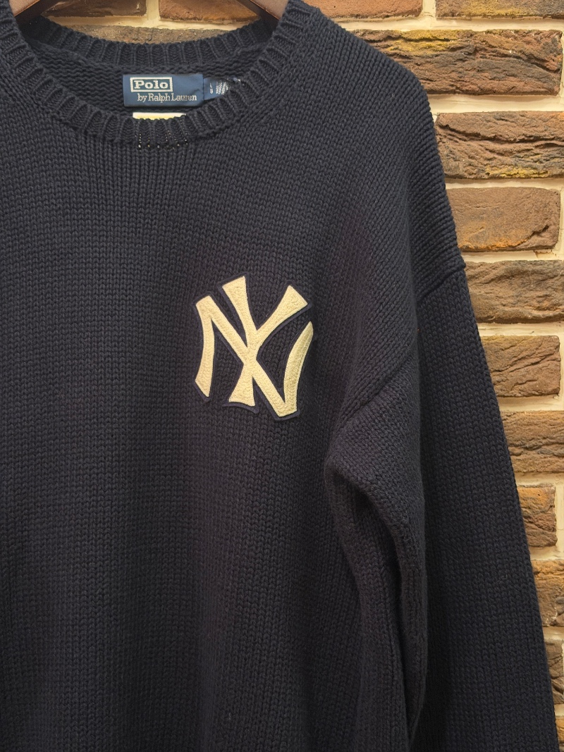POLO RALPH LAUREN RLxNEW YORK YANKEES CREWNECK SWEATER POLO RALPH LAUREN NYヤンキースクルーネックセーター（画像3）