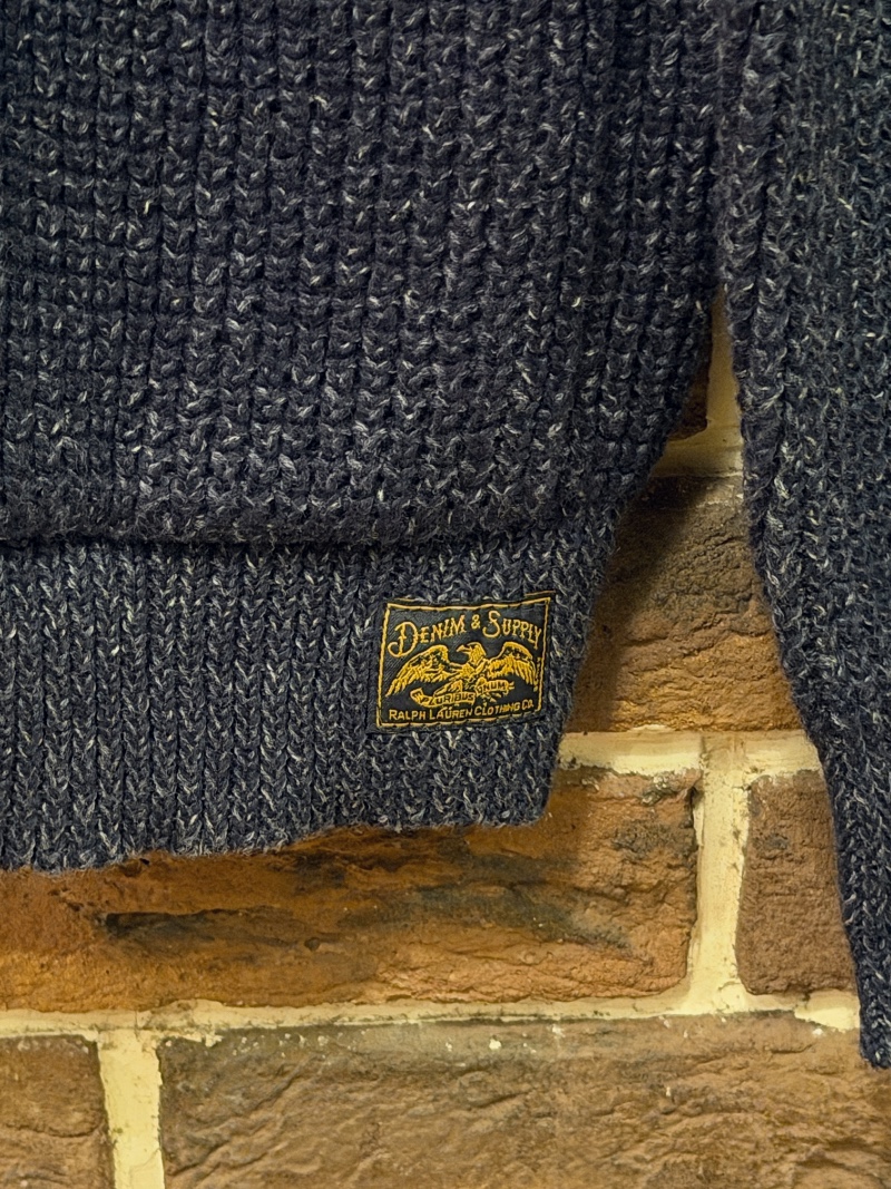 RL DENIM&SUPPLY VNECK CARDIGAN RL DENIM&SUPPLY ワッフルニットカーディガン（画像4）