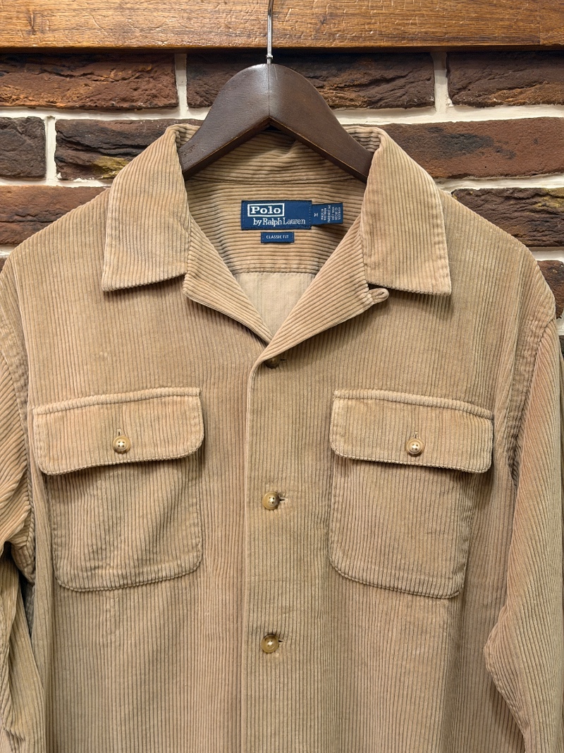 POLO RALPH LAUREN CORDUROY CAMP SHIRTS BROWN POLO RALPH LAUREN コーデュロイシャツ（画像2）