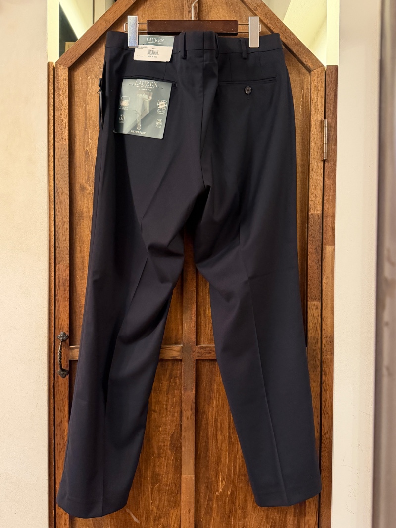 LAUREN RALPH LAUREN NAVY ULTRA FLEX SLACKS LAUREN RALPH LAUREN ウルトラフレックス　スラックス（画像5）