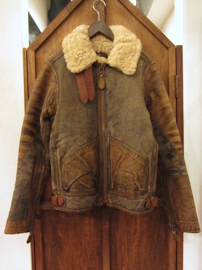 polo shearling bomber jacket