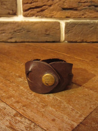 RRL (ダブルアールエル)EMBOSS SNAP BRAIDED LEATHER CUFF”MADE IN ITALY””SMALL”(レザーブレスレット)