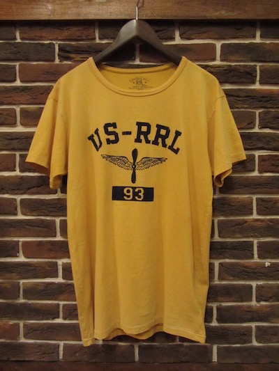 RRL (ダブルアールエル)GRAPHIC TEE SHIRTS”YELLOW”(グラフィックTシャツ)