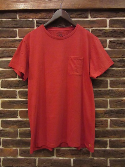 RRL (ダブルアールエル)S/S POCKET TEE SHIRTS ”HEARTLAND RED”(ポケットTシャツ)