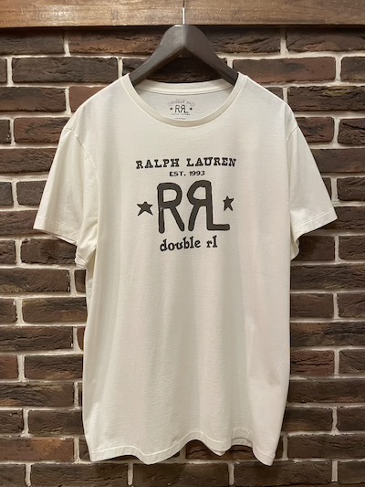 RRL (ダブルアールエル)LOGO T-SHIRTS”WHITE”(ロゴTシャツ)