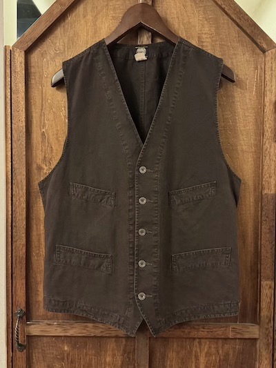 RRL (ダブルアールエル)BLACK COTTON×LINEN VEST