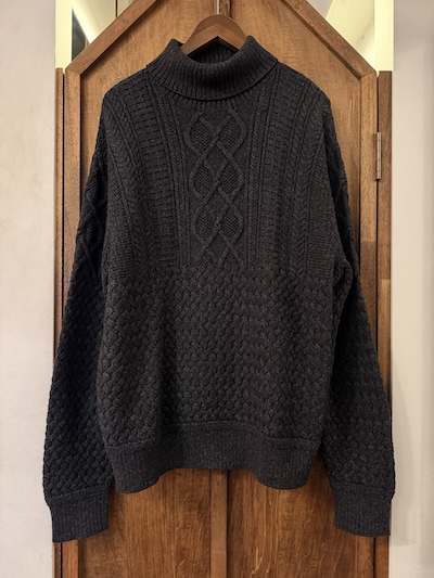 RRL (�_�u���A�[���G��)BLACK HEATHER KNIT TURTLENECK SWEATER(�^�[�g���l�b�N�Z�[�^�[)