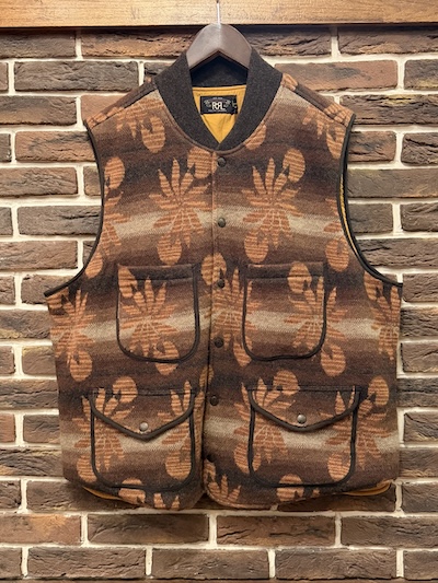 RRL (�_�u���A�[���G��)FLORAL WOOL�~CASHMERE�@KNIT VEST