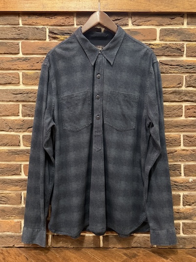 RRL LINEN BLEND OMBRECHECK SHIRTS