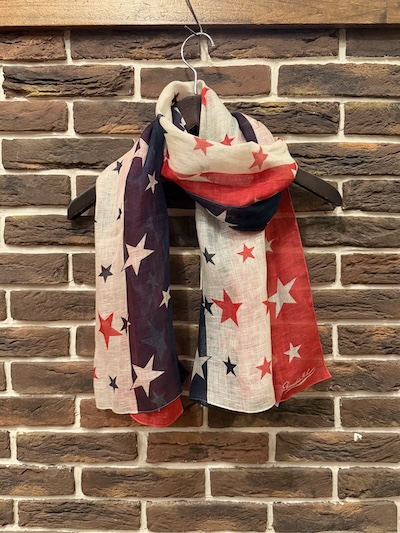 RRL STAR FLAG SCARF MADE IN ITALY