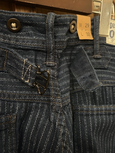 RRL INDIGO STRIPE BUCKLEBACK WORK PANTS RRL コットンツイルワークシャツ（画像5）