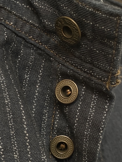 RRL INDIGO STRIPE BUCKLEBACK WORK PANTS RRL コットンツイルワークシャツ（画像7）
