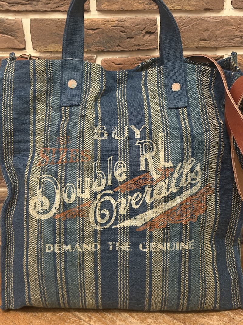 RRL INDIGO STRIPE 2WAY TOTE BAG RRL 2WAY トート（画像3）