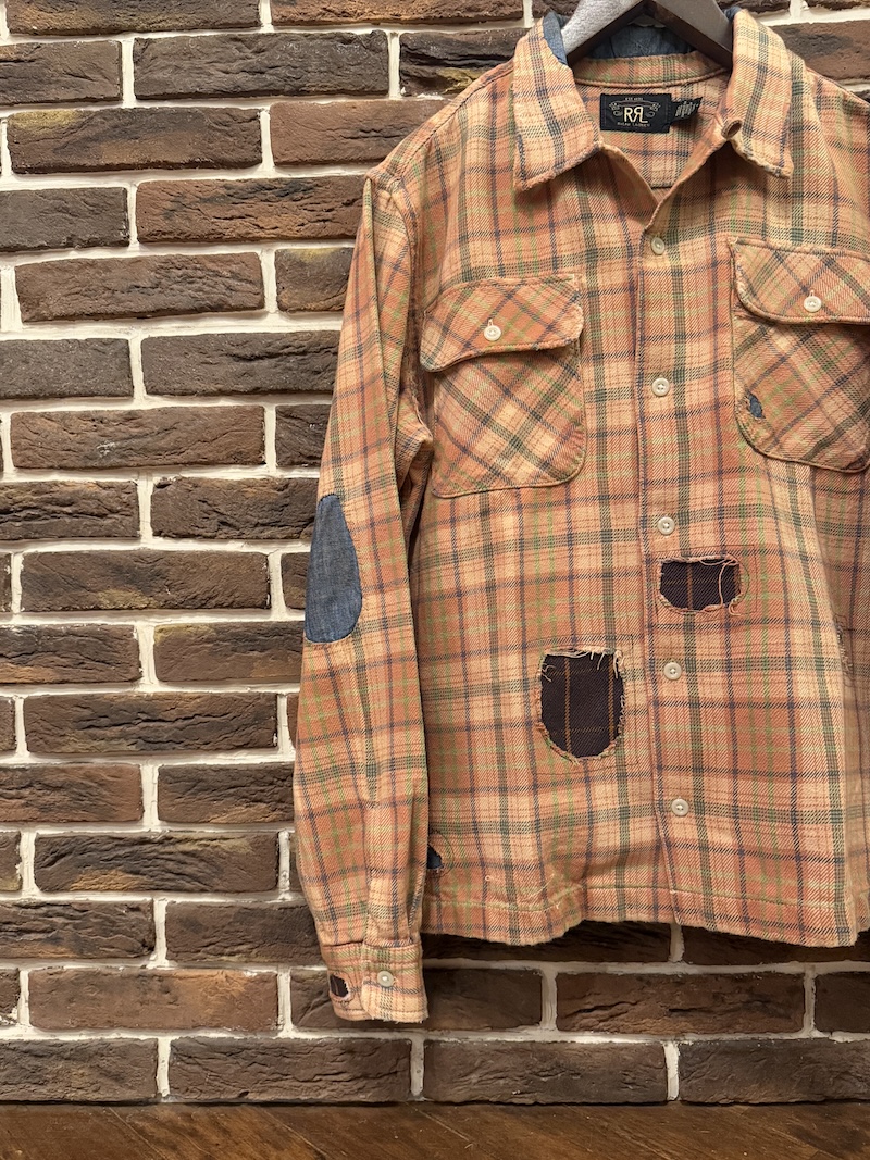 RRL Custom Work Shirts RRL ダメージリペアカスタムワークシャツ（画像3）