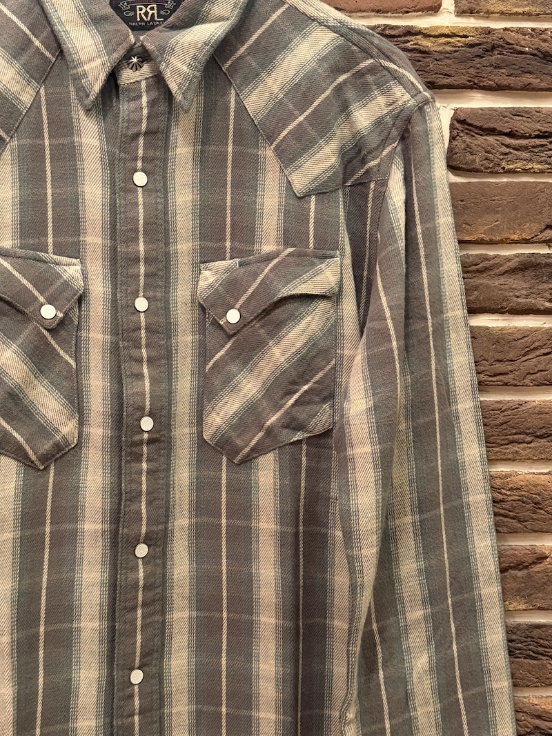 RRL Cotton flannel Western Shirts RRL コットンネルウエスタンシャツ（画像3）